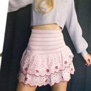 Loveshackfancy Nathan Mini Skirt